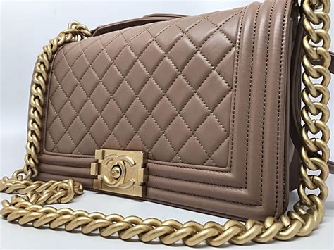 chanel boy beige|beige chanel boy bag.